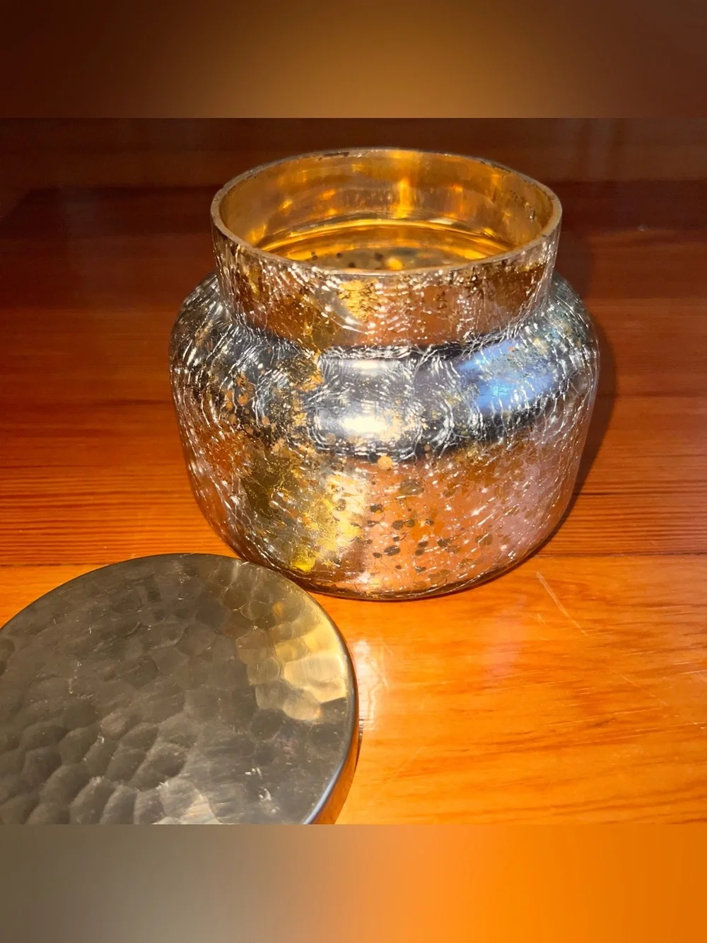 empty jar CAPRI BLUE x ANTHROPOLOGIE Crackle Spiced Cider Candle